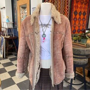 Smog Patchwork Faux Fur Jacket